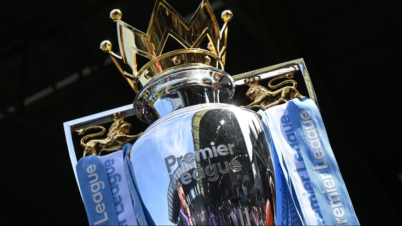 Troféu da Premier League (Foto: JUSTIN TALLIS / AFP)