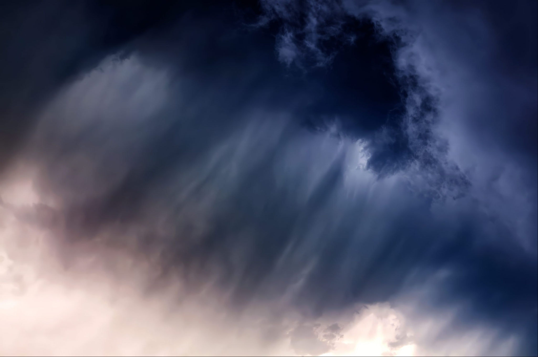 Severe Rain and Dark and Dramatic Storm Clouds